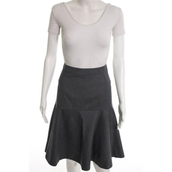 J. Crew Dresses & Skirts - J CREW GRAY WOOL A LINE TRUMPET SKIRT SIZE 14